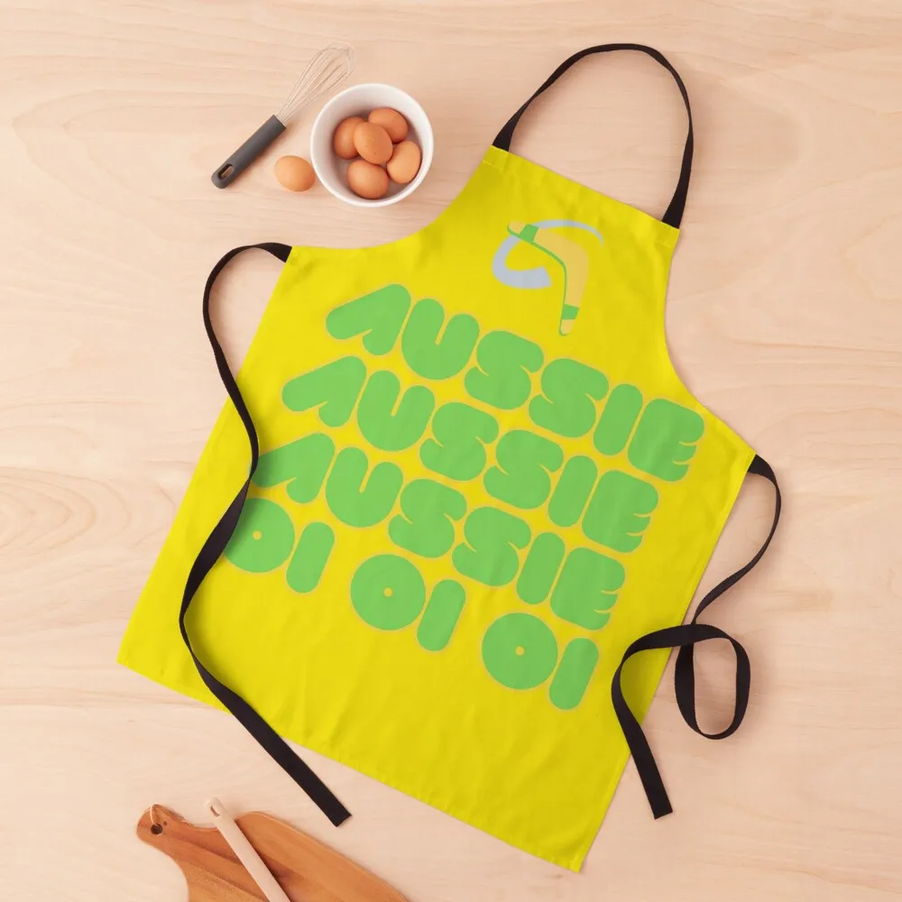 

Australia boomerang Aussie Aussie Aussie Oi! Oi! Oi! Apron cook wear Goods For Home And Kitchen Apron