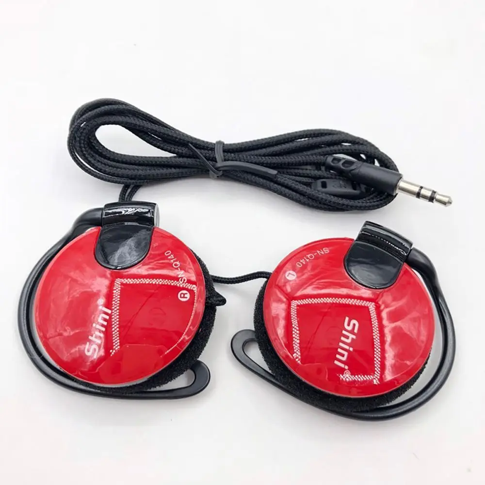 Multiple Color Wired Earpiece Stereo Sport Headphone Headset Ear Hook Earphone