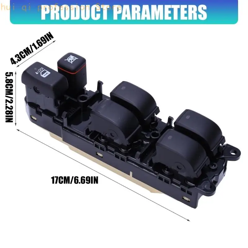 Fahrertürverkleidung mit vier Tasten 840400P010 für Modelle von 2001–2007. Verwenden Sie H8WE – Detail 6