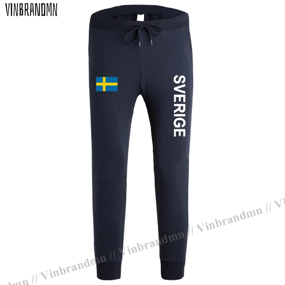 Sweden Sverige Swedish Swede SE SWE mens pants joggers jumpsuit sweatpants track sweat fitness fleece tactical casual nation NEW