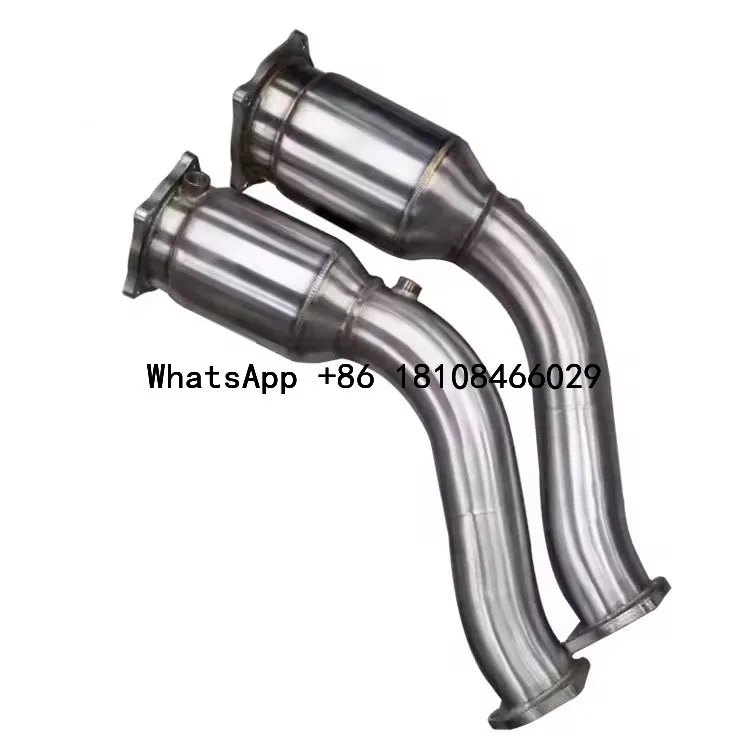 Hoge prestaties downpipe 304 roestvrijstalen uitlaat downpipe voor Porsche cayenne gts v8 958 4.8L