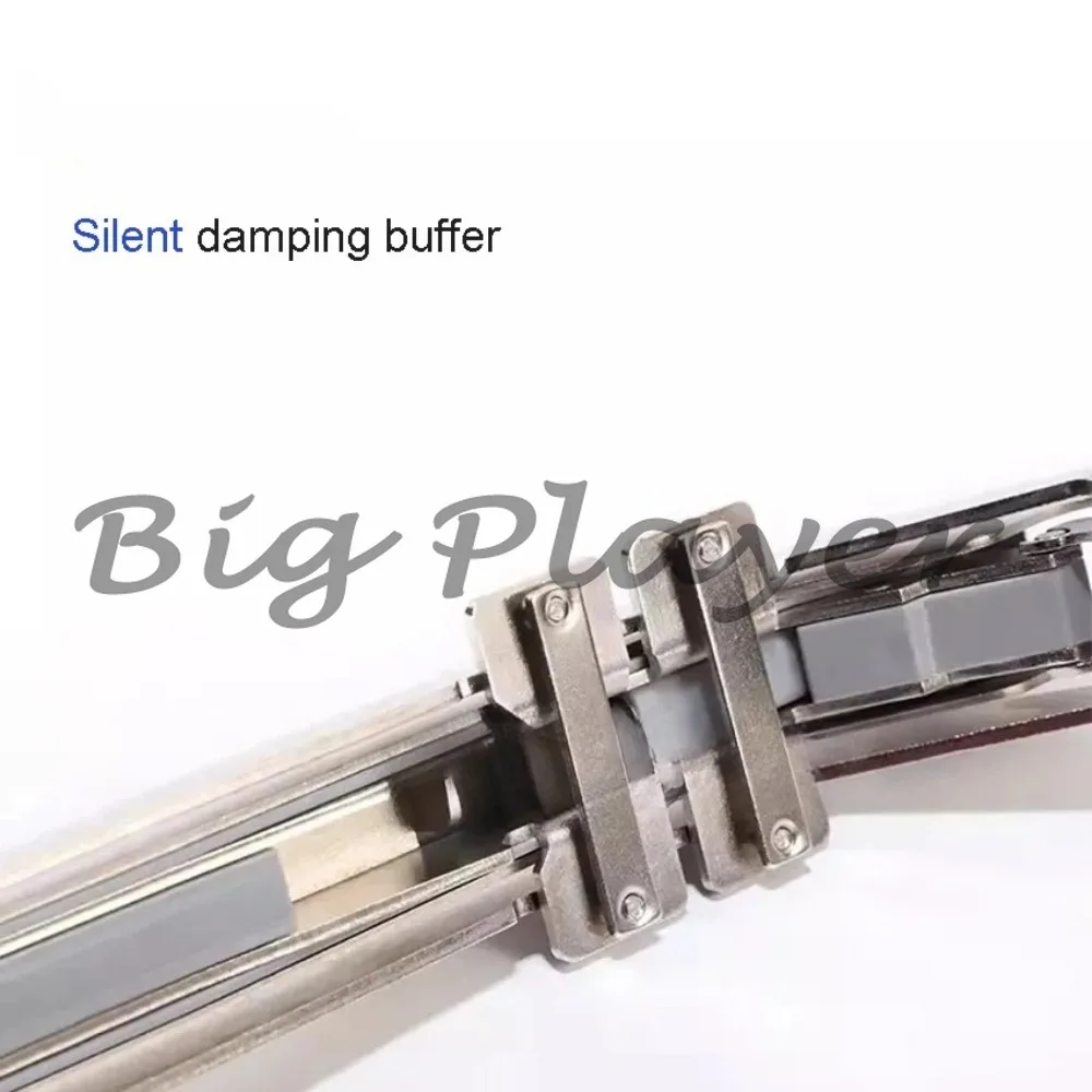 Offset Cabinet Door Hinge with Damping Buffer - Side Mount Pivot Hinge for Frameless Slab Doors and Wardrobes