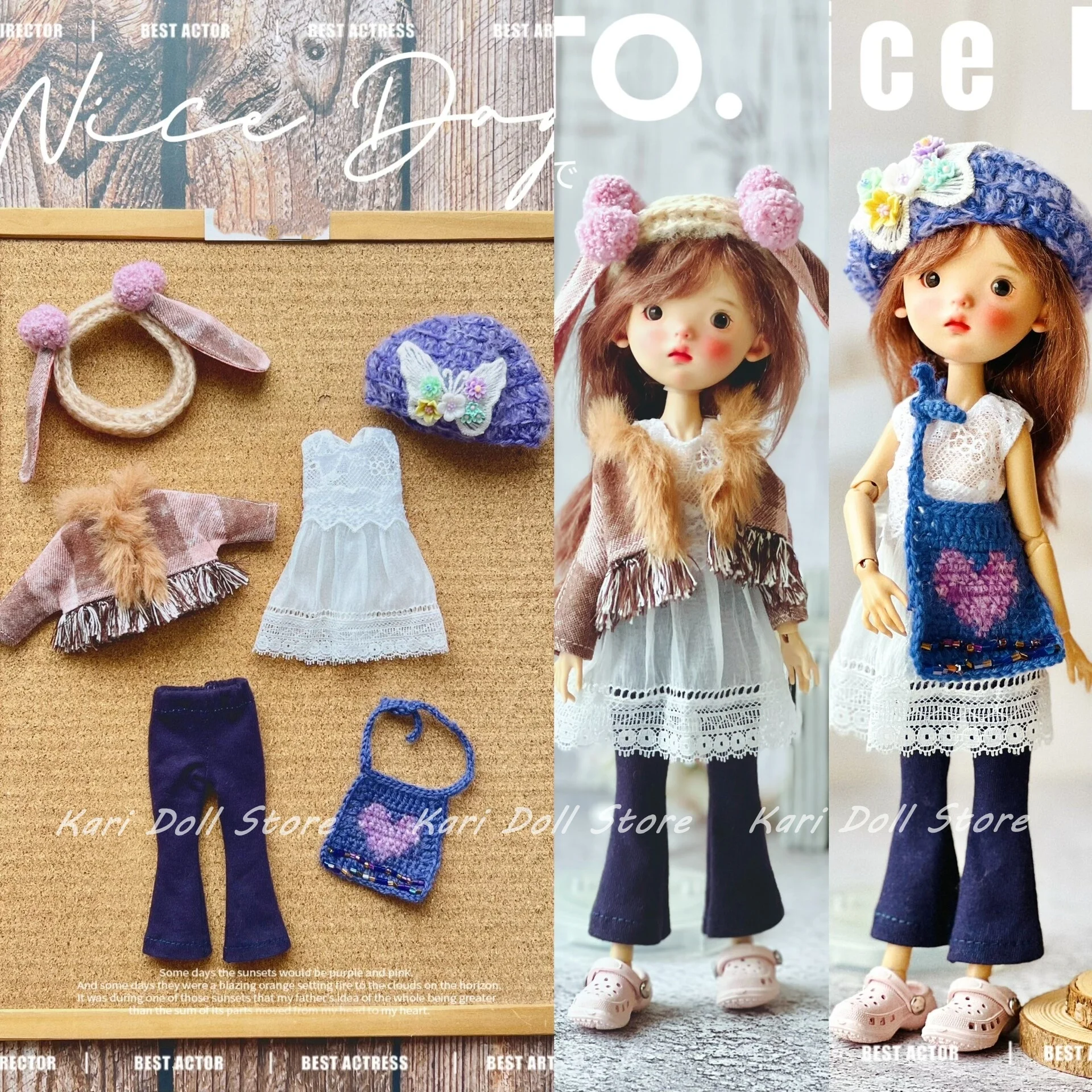 

2026 Kari Doll Clothes and skirts for Landazz Landoudou ob24 ob22 Doll purple suit