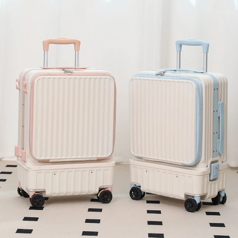 

2026 Новый сплит-стиль, коллекция багажа, 20-дюймовый многофункциональный чемодан с передним открытием, 28-дюймовый дорожный чемодан на тележке