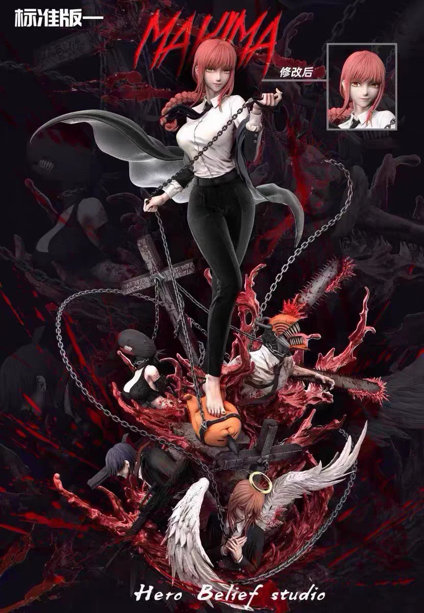 Denji CSM شيطان رسم صندوق أعمى مع وضع Pochita مطرقة الدم قوة 1/100 نادر للغاية تشيس الشكل أنيمي عمل قابل للجمع