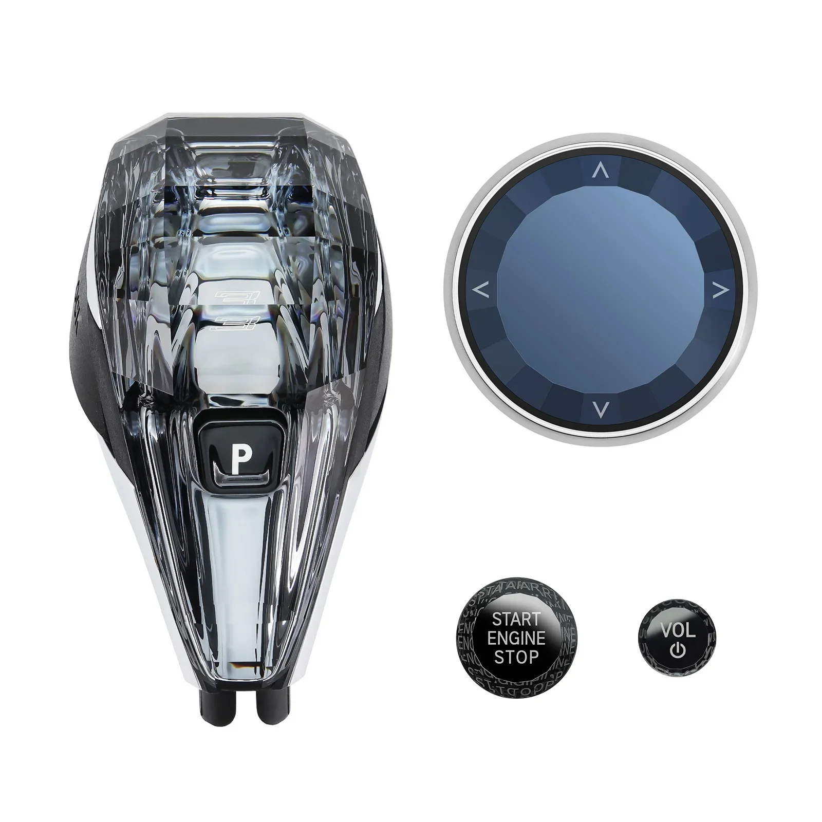 4-teiliges Set Kristall-Schalthebel für BMW G20 G21 IX3 G08 X3 G01 X6 G06 X7 G07 X5 G05 Automatik-Kristallschaltknauf – Detail 19
