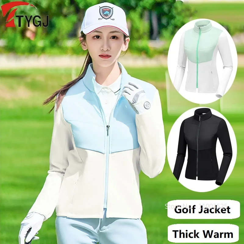 

TTYGJ Golf Women's Clothing New Jacket Windproof Slim Jacket Ladies Tennis Clothing Autumn Winter Light Down Golf Coat