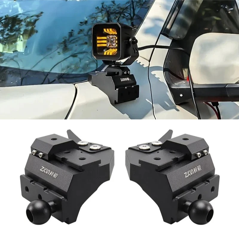 For Maxus T70 Car A-Pillar Led Spotlight Expansion Bracket Front Engine Hood Dual Light Quick-Release Lamp Stand Accessories