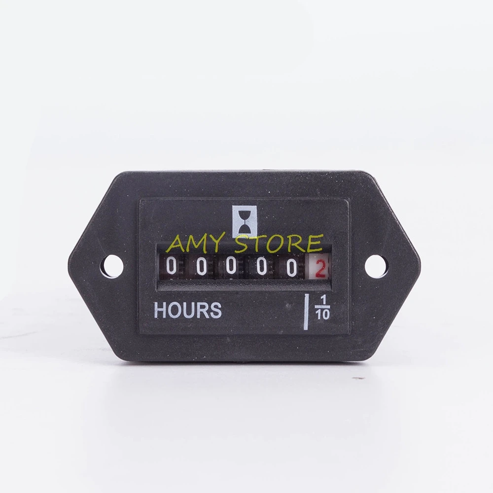 DC10V~80V AC100-250V Sealed Truck Tractor Diesel Outboard Engine Hour Meter Counter Gauge Rectangular SYS-1