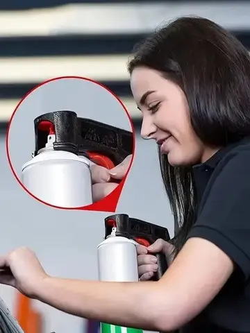 1 Pcs Plastic Portable Spray Paint Handle, Universal Reusable Car Color Changing Film Pasting Self Spraying Hand Spray Gun