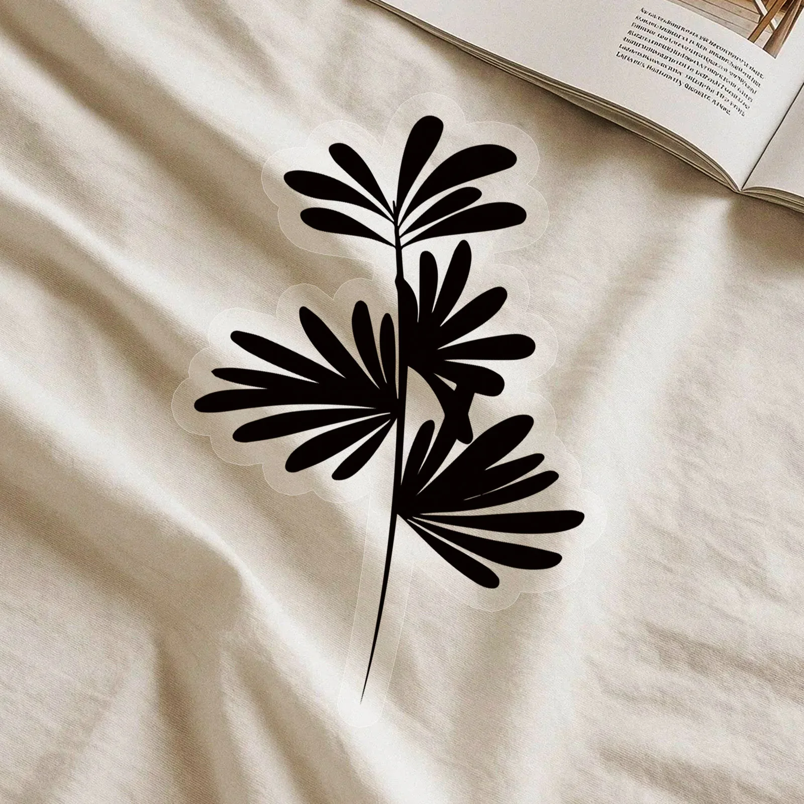 50 SZTUK Czarne Naklejki z Kwiatami, Kreskówkowe Naklejki z Roślinami, Przezroczyste Graffiti, Dekoracje DIY na Walizkę, Lodówkę, Laptopa, Gitarę, Samochód, Rower, Naklejki, Zabawki