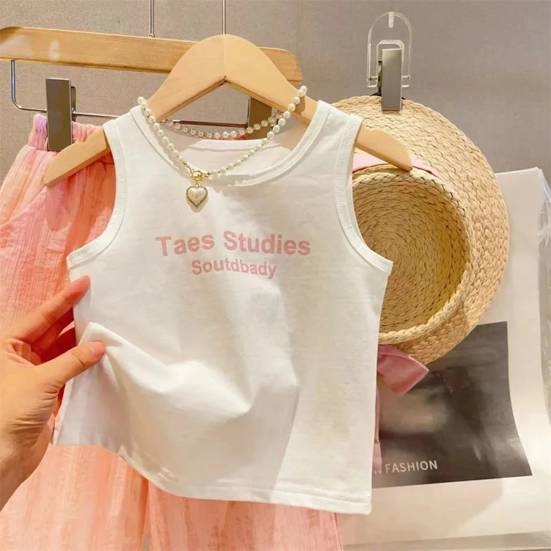 Ropa de protección solar para niñas, traje de verano de estilo occidental, 3 piezas, 2024