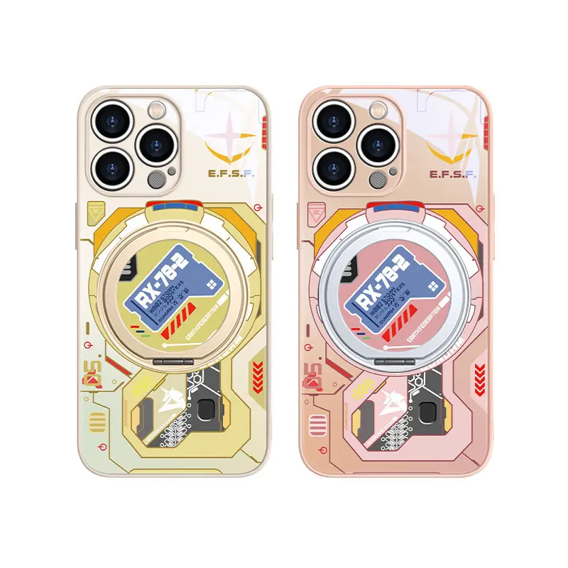 

Mobile Suit Gundam anime peripherals for iPhone 1716 15 14 13 12 Pro Max magnetic holder mobile phone protective case