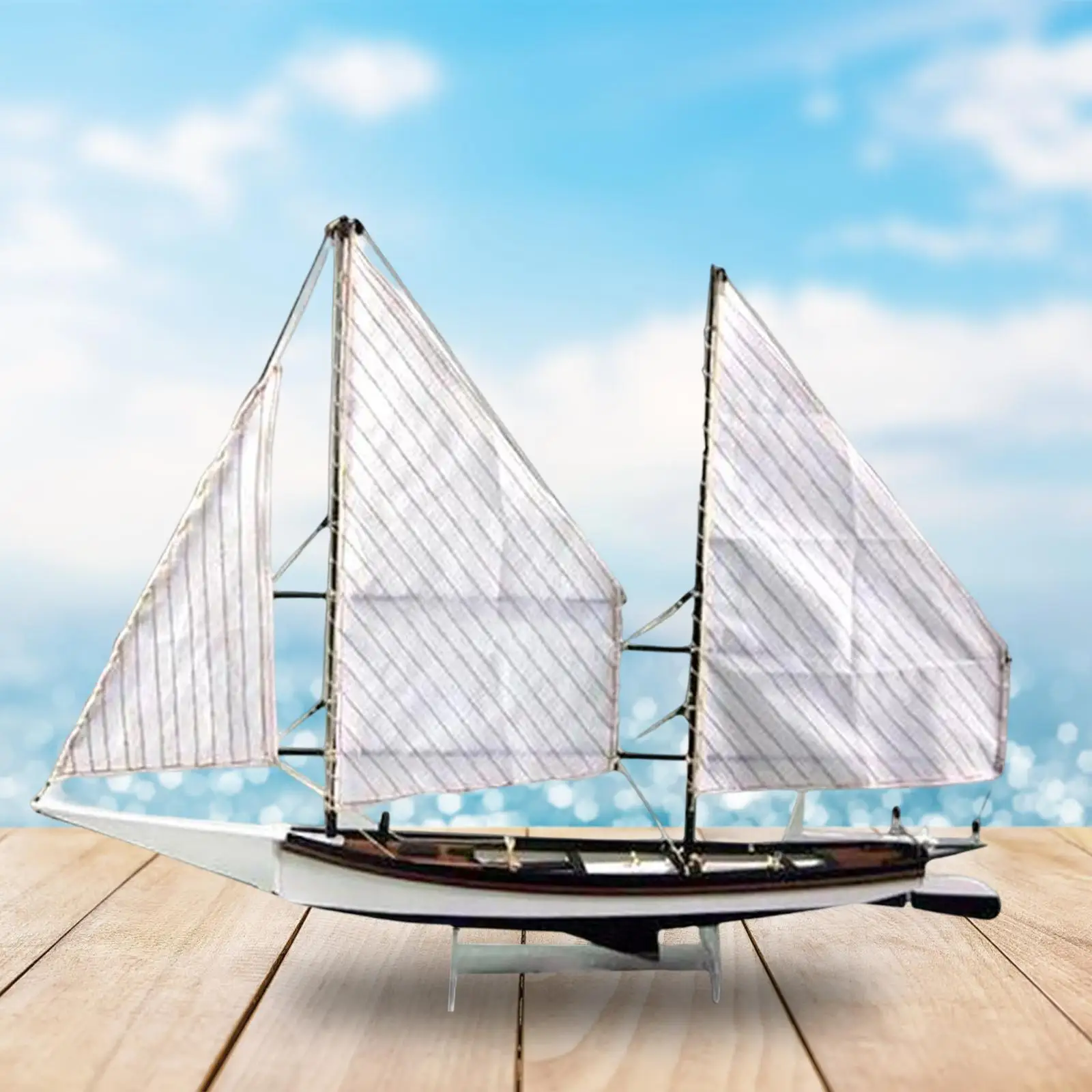

Ship Model Kit Construction Kit Sailboat Toys for Living Room