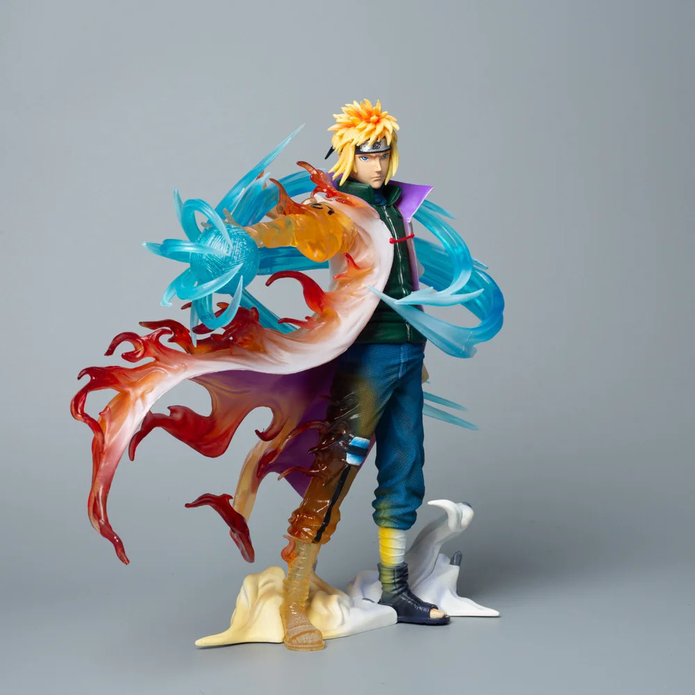 

Naruto Fourth Hokage Minato Namikaze 1/6 Scale Figure LED Statue Double Head Sculpt Collectible Model