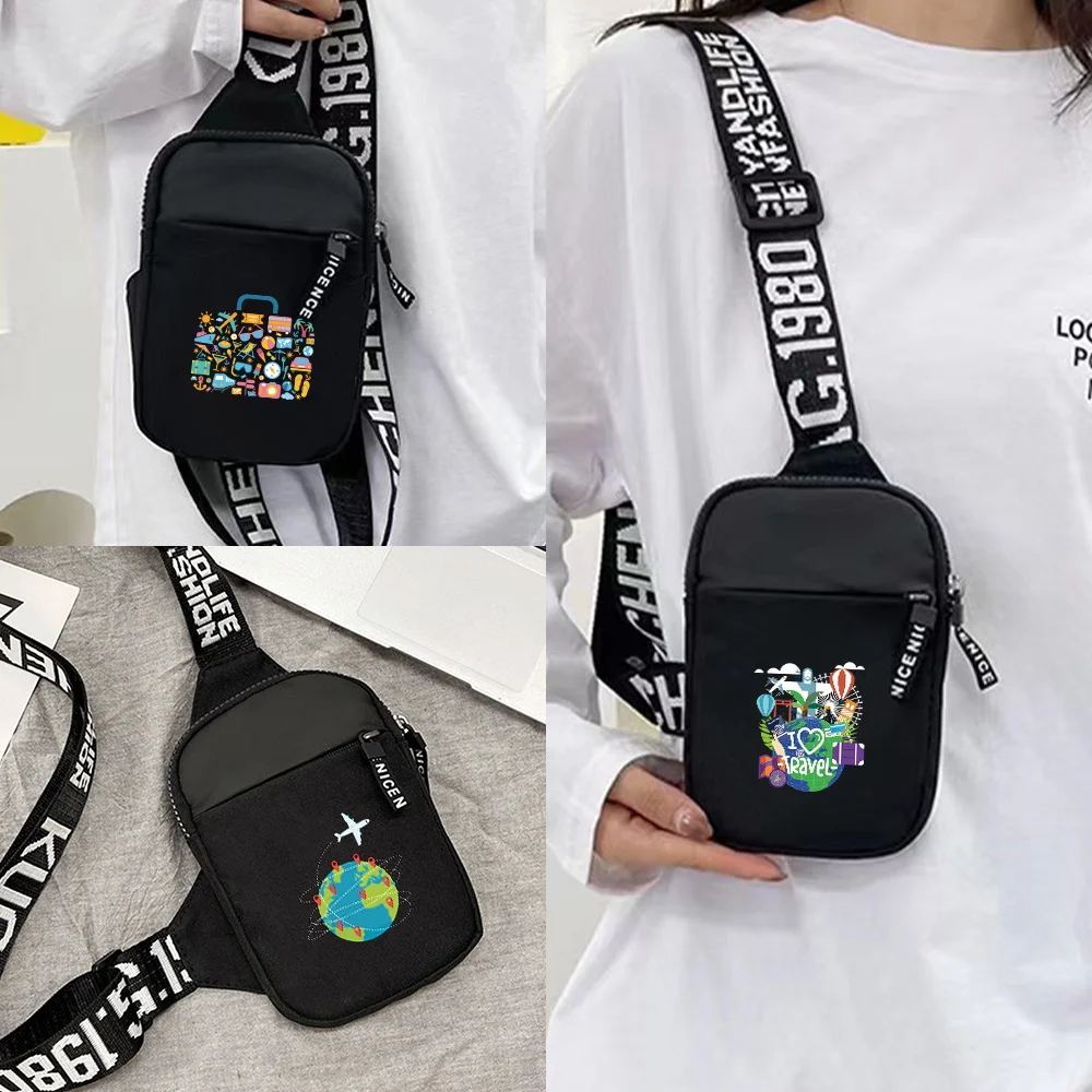 

Chest Bag Men's Casual Crossbody Bags Large Capacity Shoulder Trendy Multi-functional Sports Chest Pack Travel Series