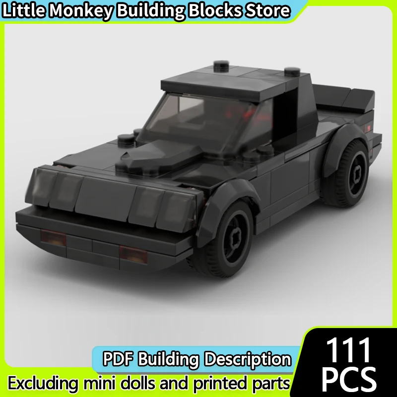 City Car Model MOC Building Bricks High-Performance Race Car Modular Technology Children Holiday Gifts Assemble Toys Suit