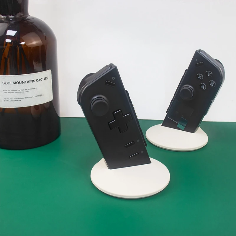 1 Pair Gamepad Stand Holder For LEGION GO Left Right Handle Base Silicone Desktop Stand Handle Storage Bracket Durable White