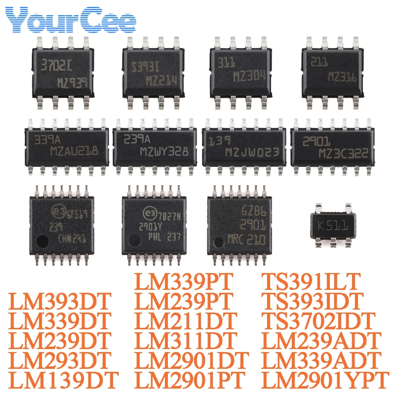 10PCS/5PCS TS391ILT TS391 SOT-23-5 Low Power Single Circuit Voltage Comparator Chip TS393IDT TS3702IDT LM393DT LM239DT LM2901