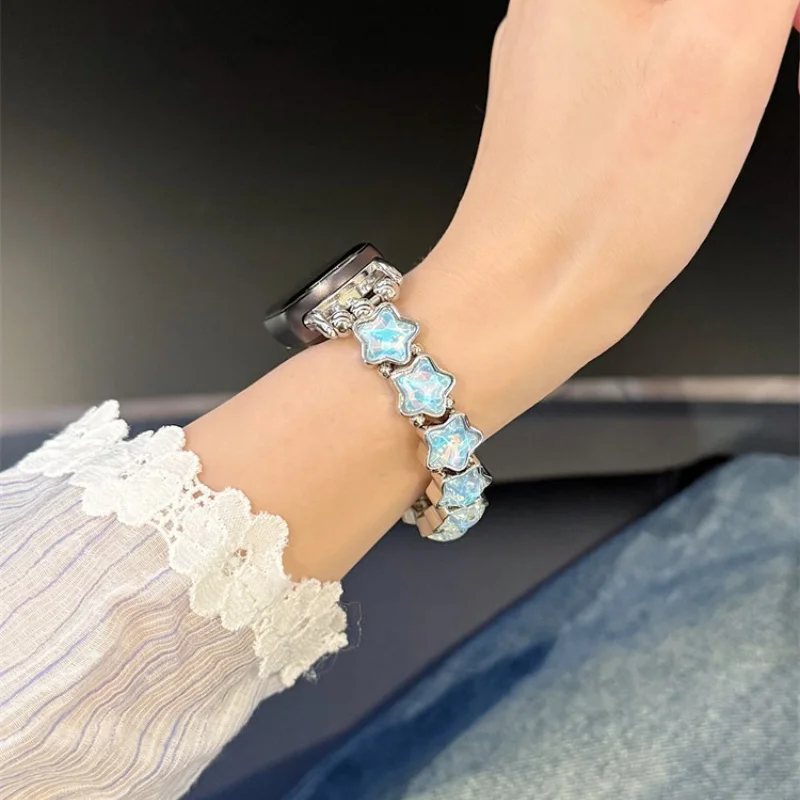 نجمة ألوان متدفقة مرنة مناسبة لـ Xiaomi Band 8Pro/9Pro، لـ Mi band 3/4/5/6/7,8/8NFC/9/9NFC/10/10NFC، لـ Redmi Watch5/4 #6