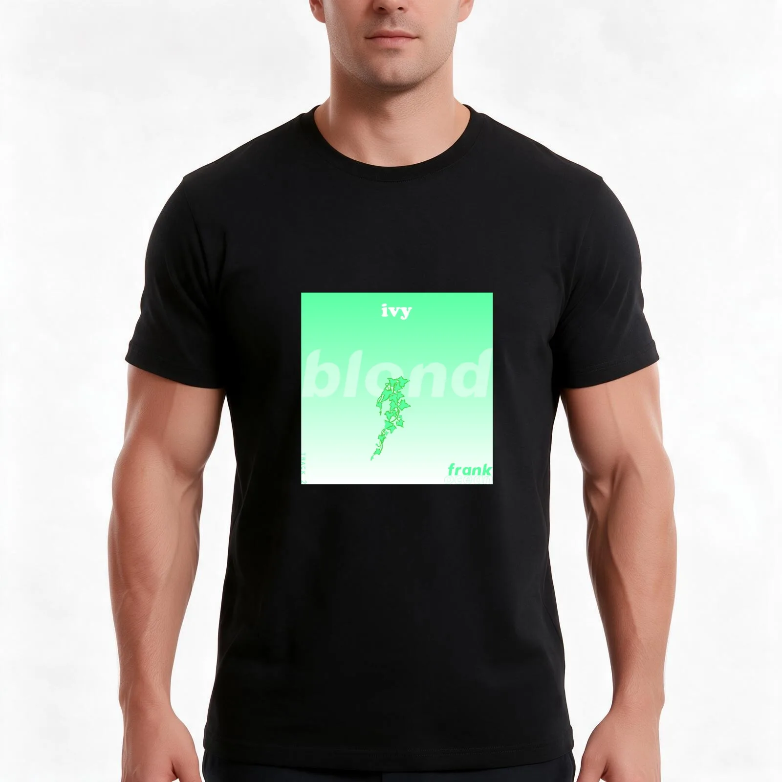 ivy single cover T-Shirt, Summer Casual Cotton Tee, Oversized Streetwear Tops, Vintage Graphic Print, Loose Fit Short Sleeve