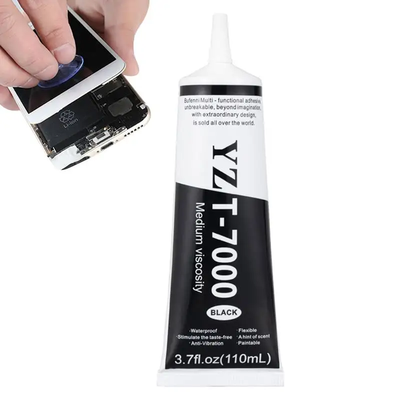 กาวสีดำ T-7000กาวอเนกประสงค์สำหรับซ่อมหน้าจอโทรศัพท์กาวสีดำ T-7000สำหรับหน้าจอ LCD หน้าจอโทรศัพท์มือถือ