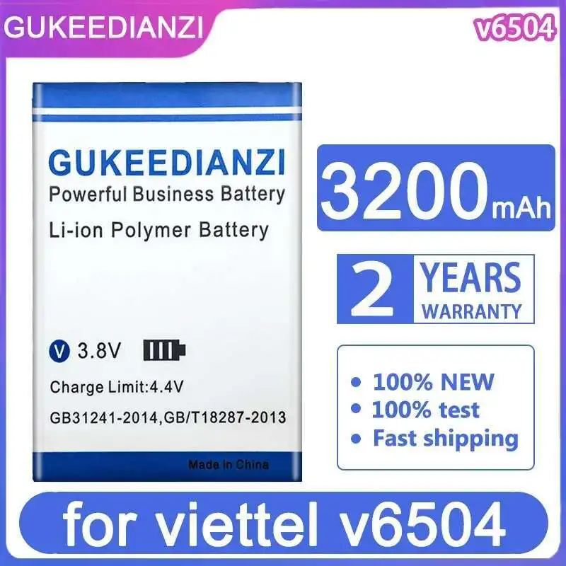 

For Viettel V6504 Mobile Phone Battery Long-Lasting 3200Mah