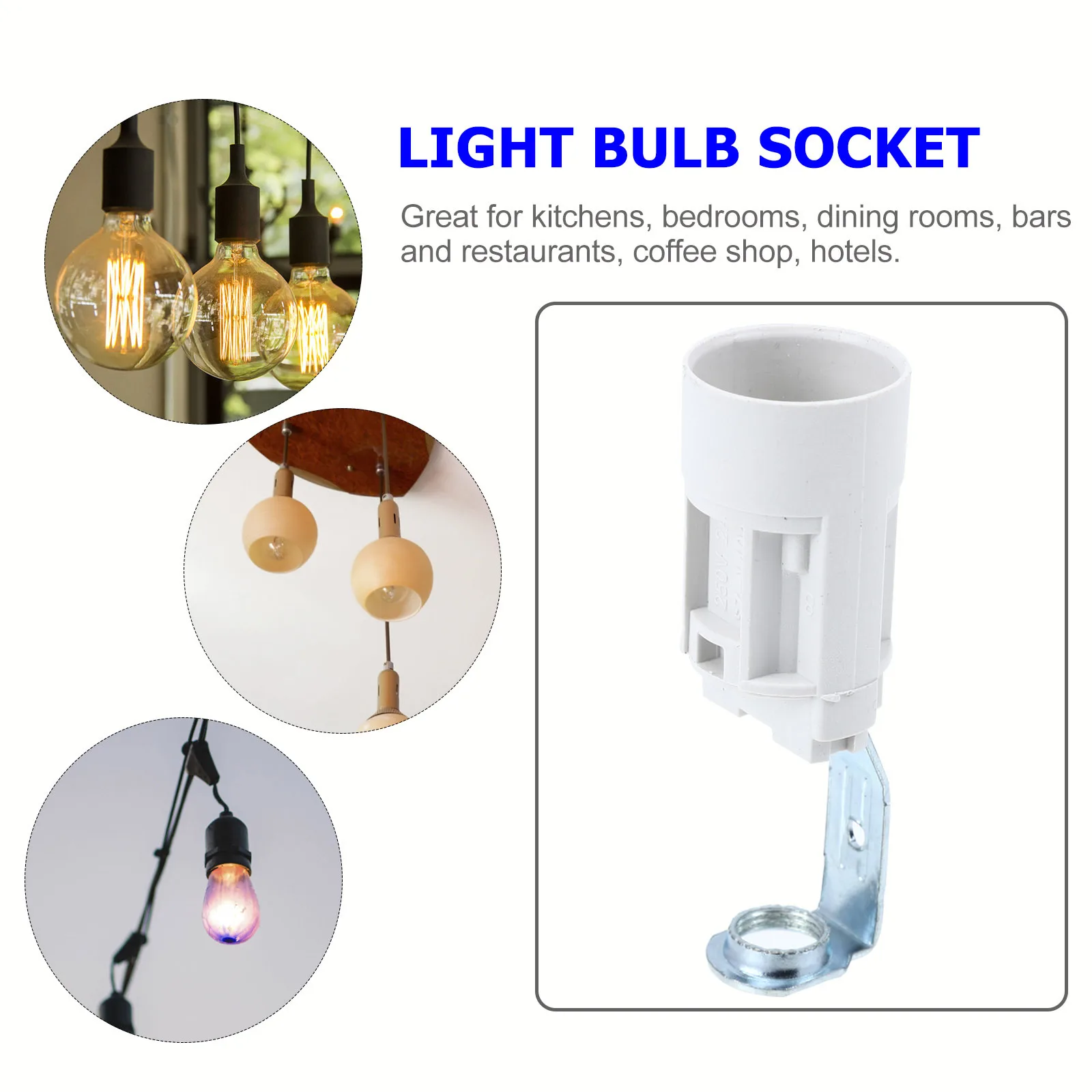 

3pcs E14 Holder European Style Metal Replacement Diy Repair Diy Parts Outdoor Parts Hardware Socket Of Modern Bulbs Holder