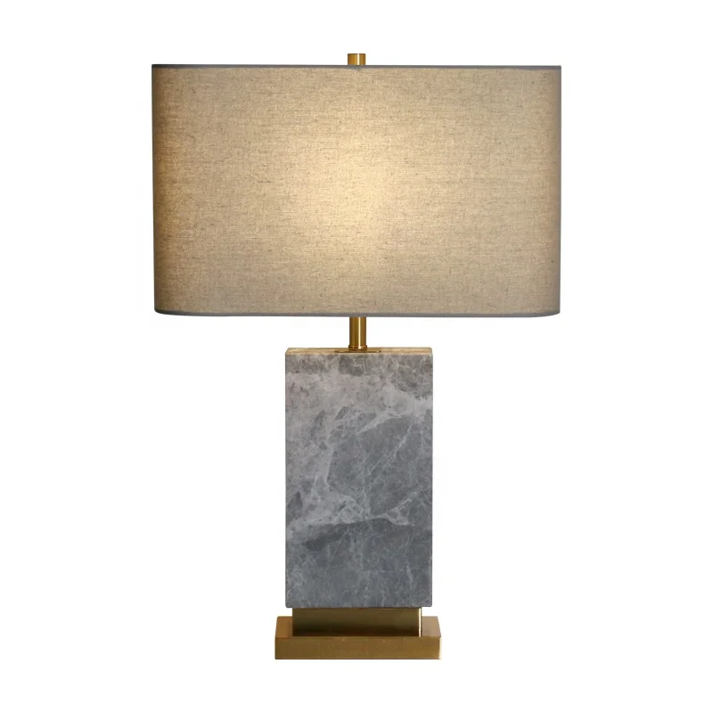 

Hotel Bedside Bedroom Decoration Marble Base Table Lamp for Reading Room or Bedroom