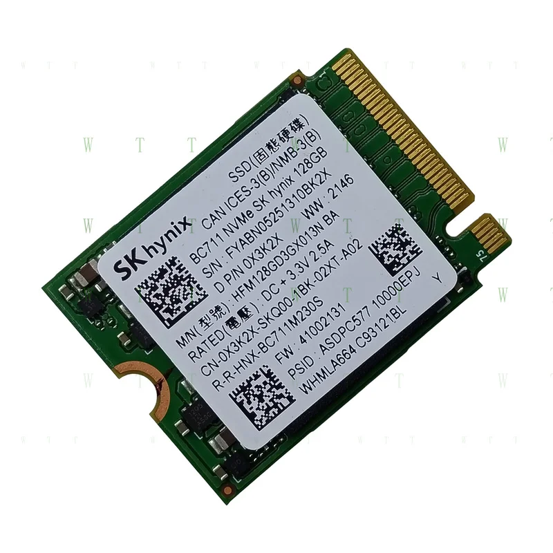 SKHYNIX BC711 128GB M.2 2230 SSD 0X3K2X