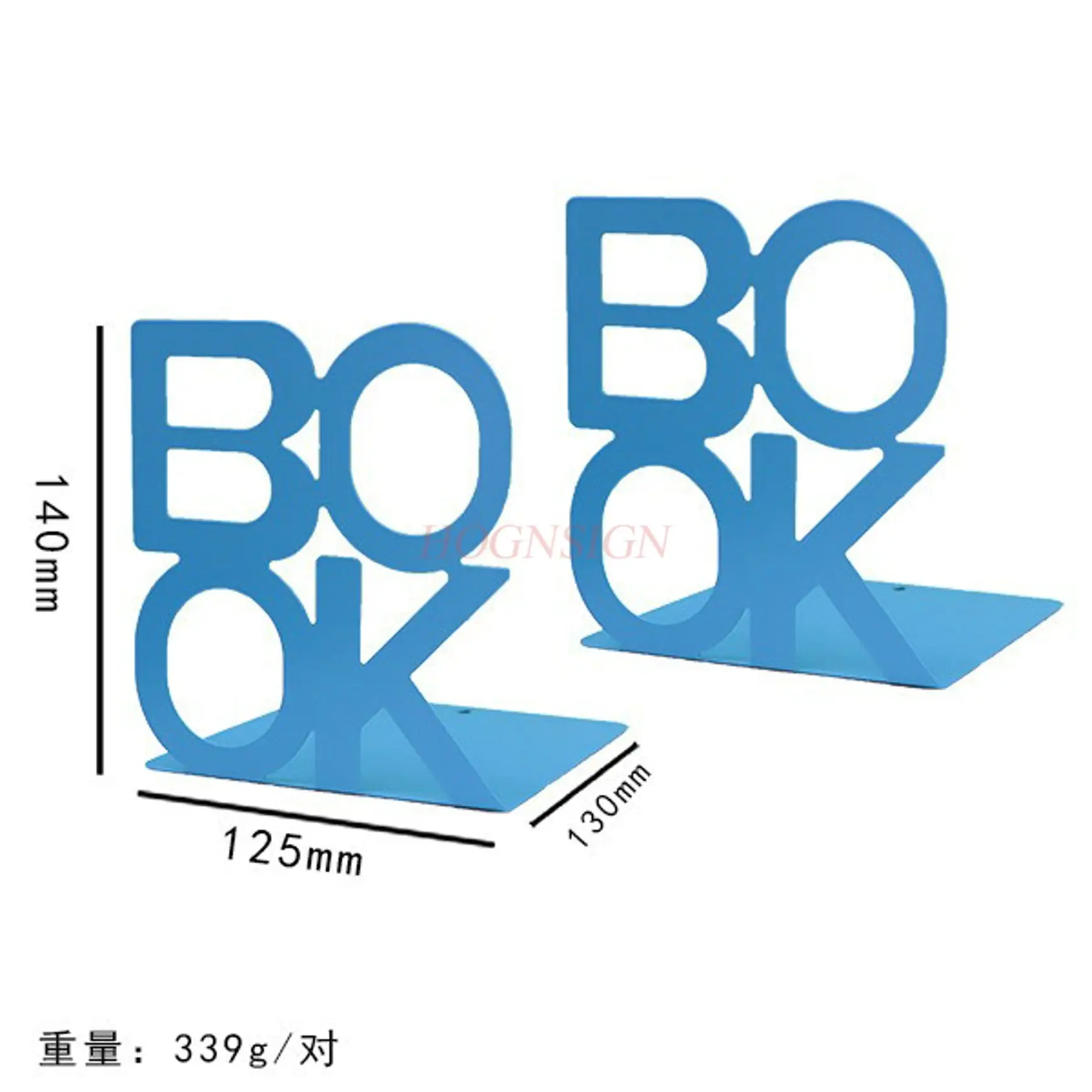 1 pair Desktop book storage, metal book stand, book clip, book file baffle, student desk, creative storage