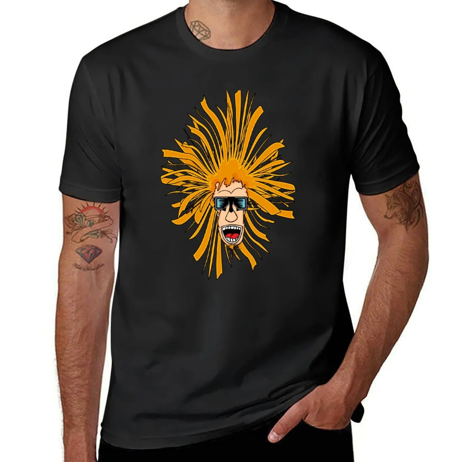 

Crazy Hair Person with Glasses T-Shirt aesthetic clothes blacks funnys sweat shirts, men