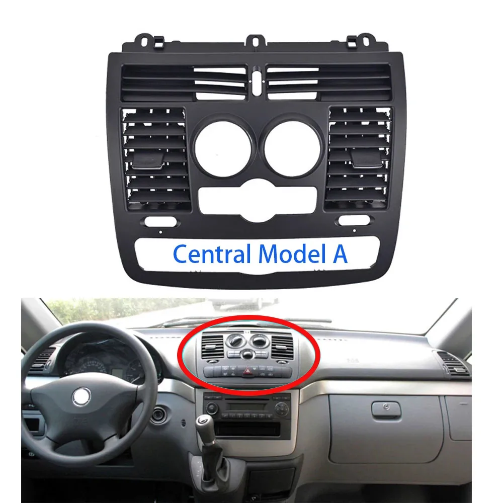 

LJFront Dash Central Left Right Air Conditioner Ac Vent Grill Cover For Mercedes Benz Vito Viano W636 W639 6368300300 6368300200