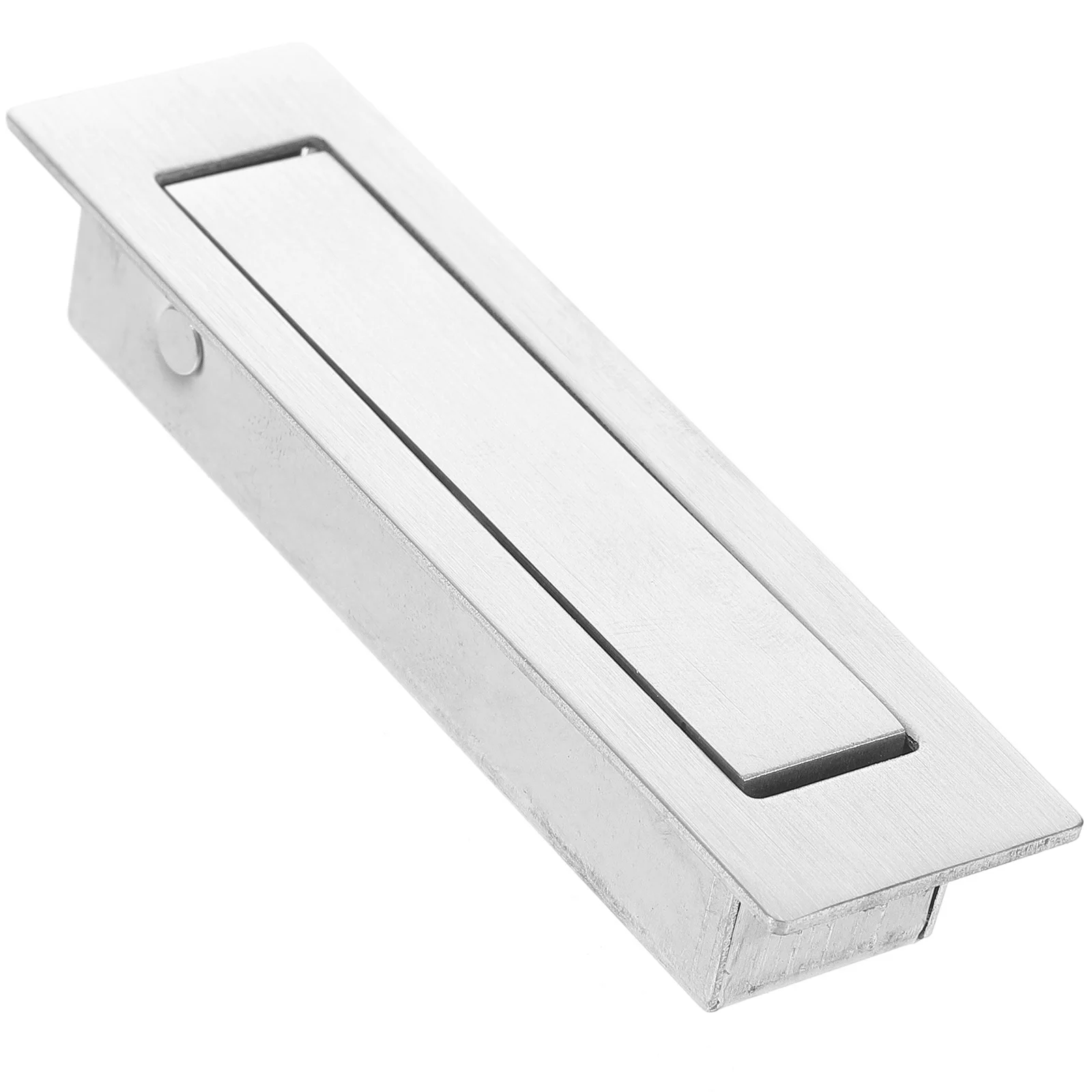 

Stainless Steel Pocket Door Pull Recessed Cabinet Handle Smooth Hidden Furniture Grip for Drawer Cupboard Pocket Door Pull
