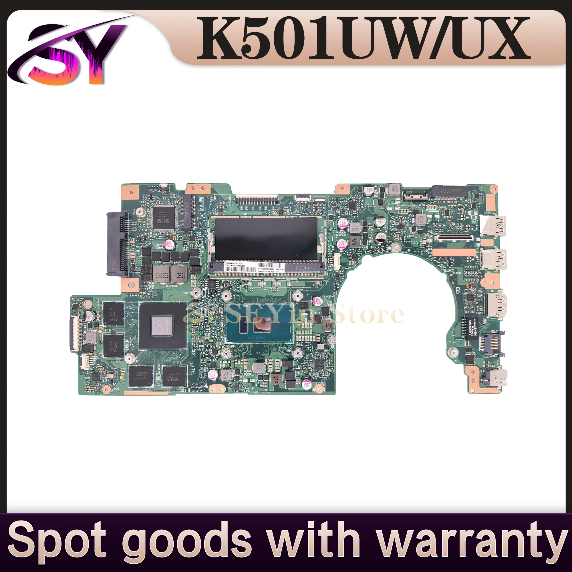 Placa base K501UX para portátil ASUS K501U K501UB K501 V505U A501U K501UW K501UQ K501UXM 4G-8G I3 I5 I7 GT940M GTX950M