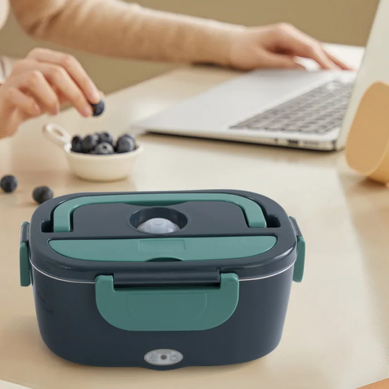 

Car and Household Dual-use Heated Lunch Box, Household EU220V/car 12V/24V Dual Power Supply, Portable Food Warmer