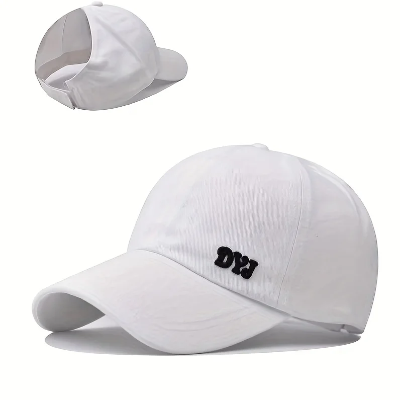 1 Stück verstellbare Baseballkappe für Damen – atmungsaktiv, Sonnenhut für hohe Pferdeschwänze, bequemer modischer Sonnenhut, geeignet für Outdoor-Sportarten – Detail 2
