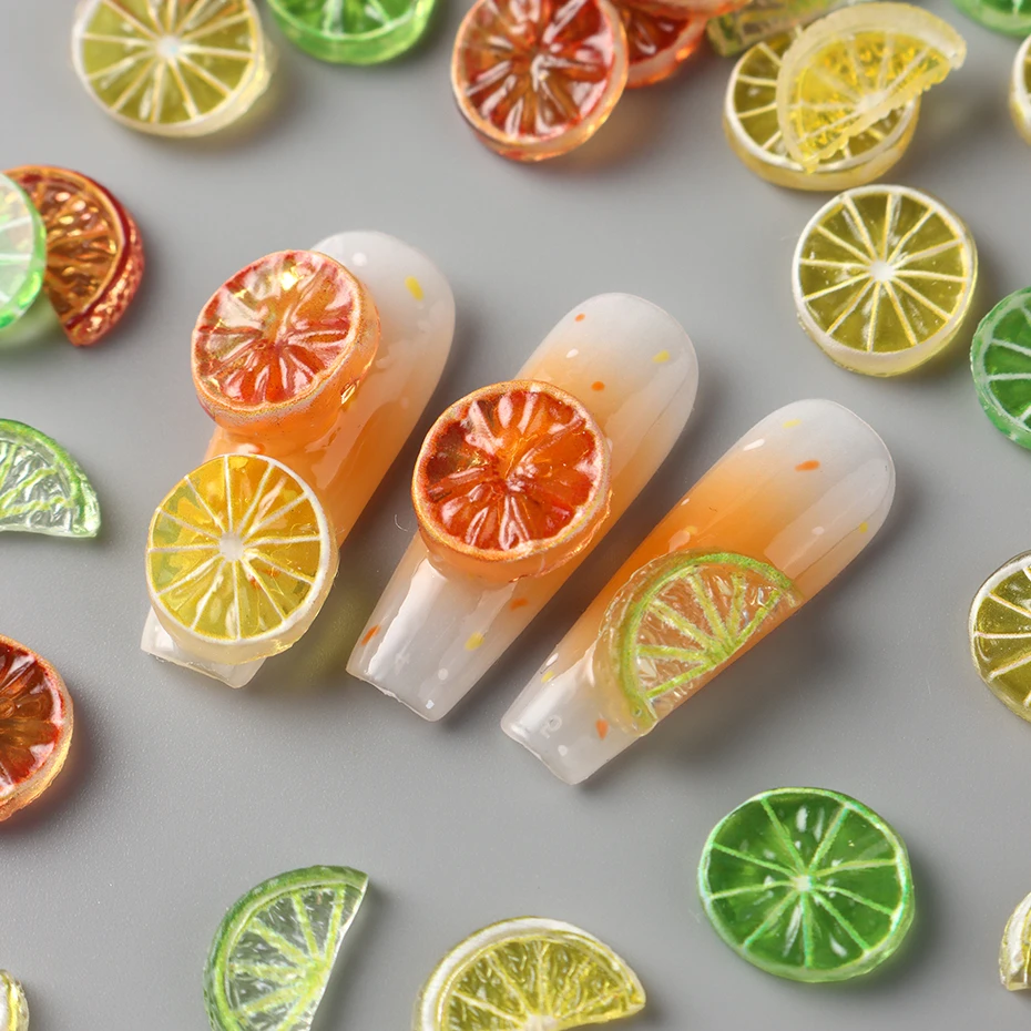 30/50 szt. Letnie ozdoby do pa – Nail Art Yellow recenzja i cena