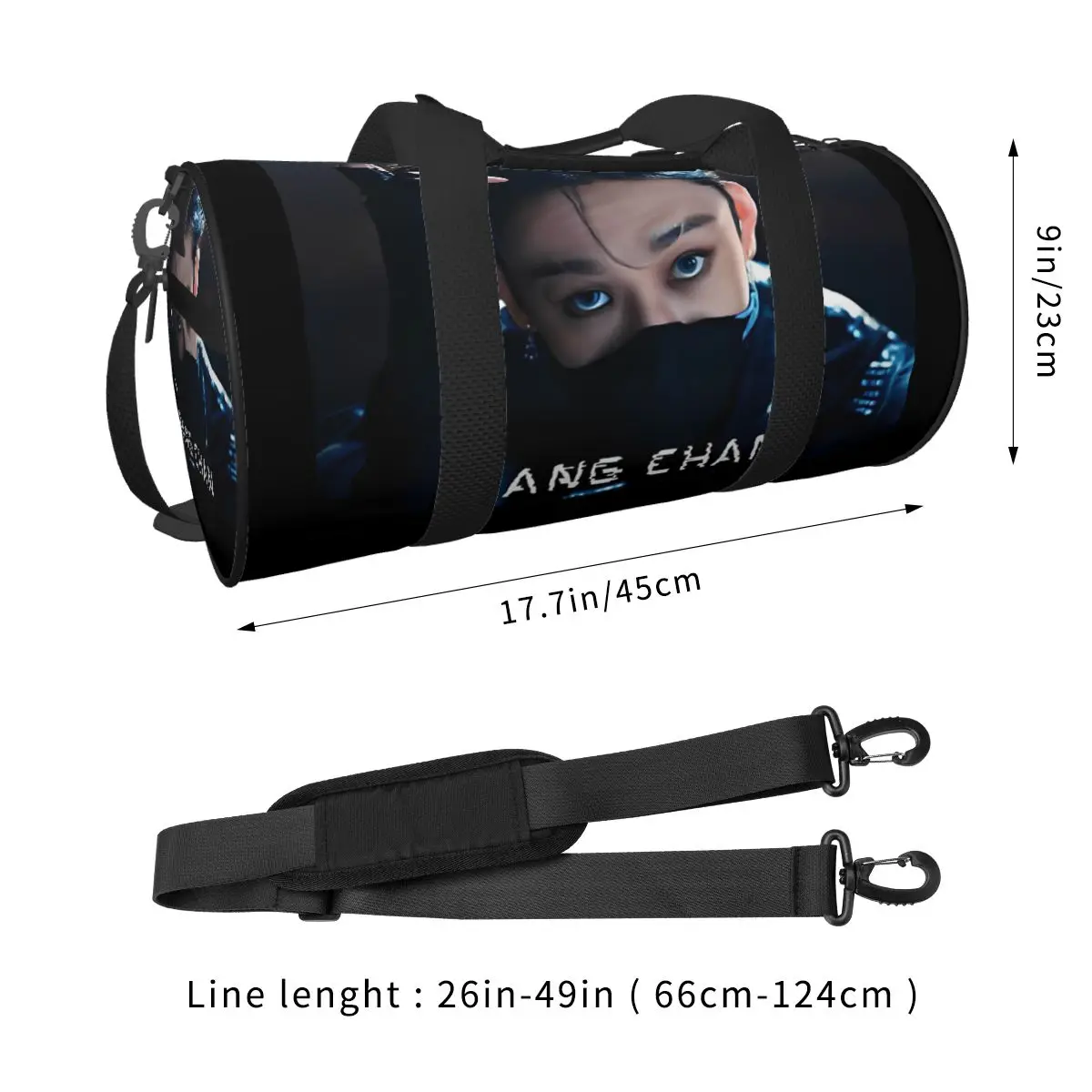 Bolsa de gimnasio de Pose icónica Bang Chan, bolsas para deportes al aire libre, accesorios de gimnasio, bolso de diseño de equipaje, bolsa de Fitness divertida para pareja