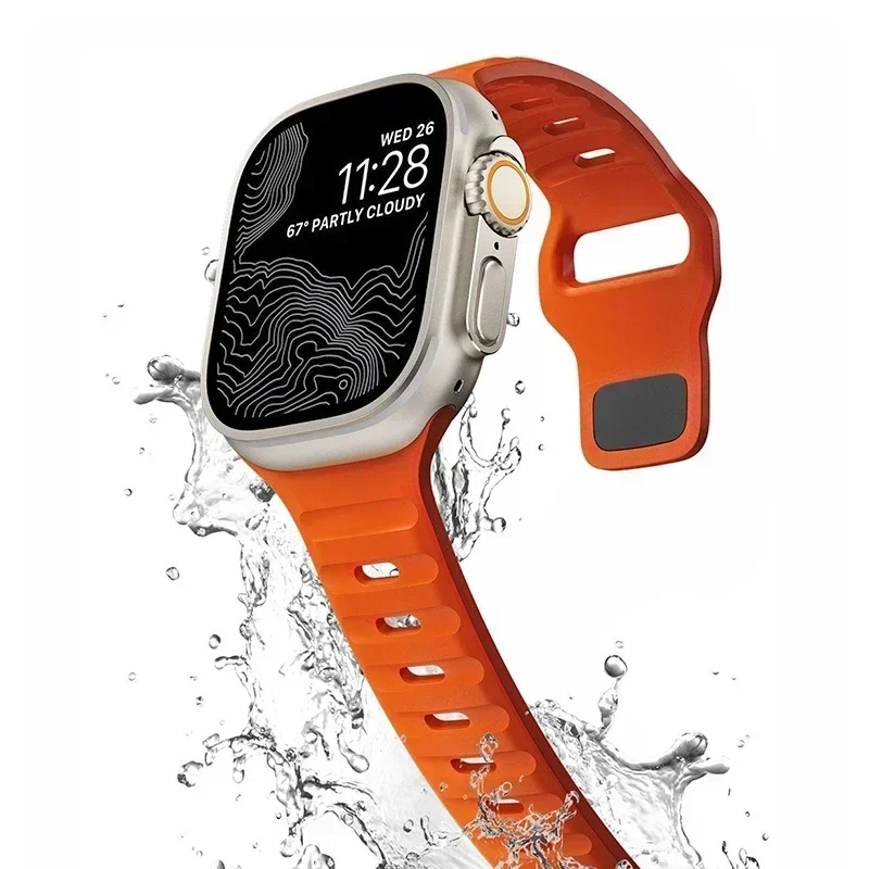 Case+Strap For Apple Watch Band change to Ultra 2 45mm 44mm 41mm 42 40mm Smart Silicone Bracelet Iwatch Series 3 4 5 6 Se 7 8 image 5