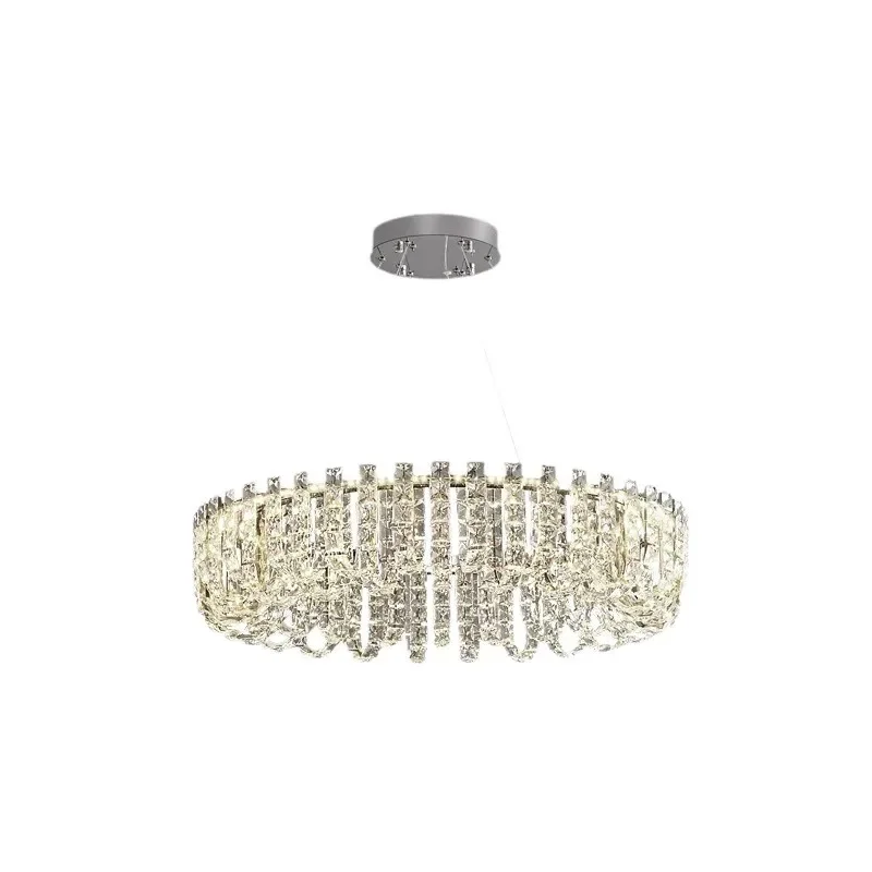 

Living room crystal chandelier, light luxury main lamp, modern simple atmosphere and high-end, dining room bedroom lamps