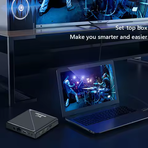 2.4G&amp;5G Dual WiFi BT5.0 Media Player Set Top Box Allwinner H313 Quad Core Android 14 TV Box Digital Voice Remote HD 8K 4K