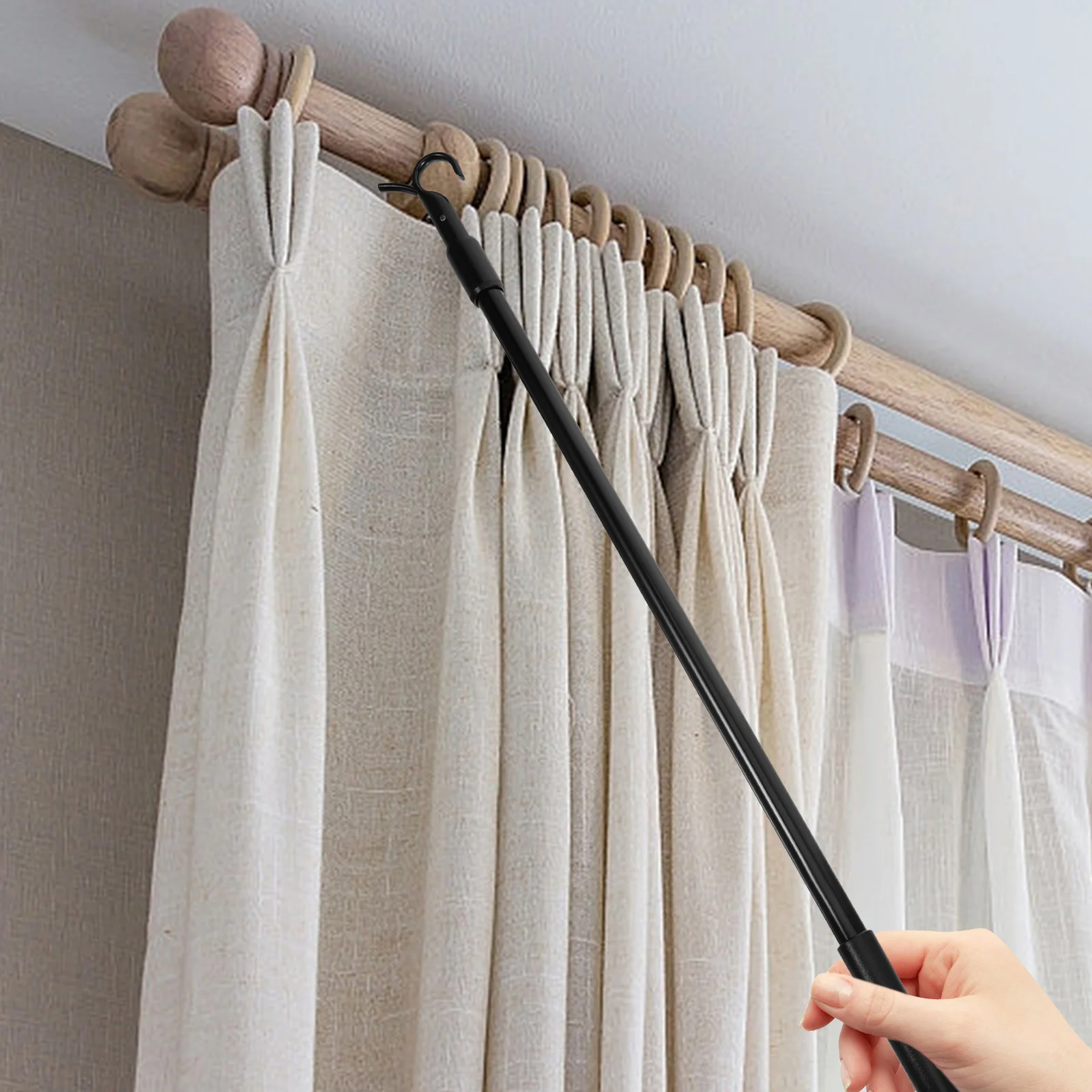

60Cm Heavy Duty Blind Tilt Rod for Vertical Blinds Aluminum Alloy Construction Adjustable Fit Smooth Curtain Pull