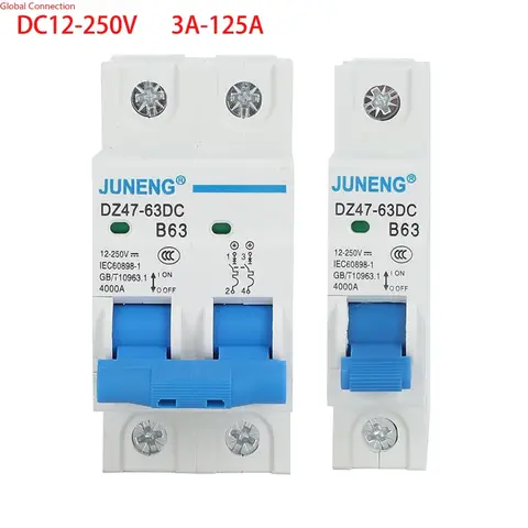 DC 회로 차단기 회로 보호 스위치, 전기 자전거 스쿠터 전원 스위치, 24V, 36V, 48V, 60V, 72V, 63A, 80A, 100A, 125A