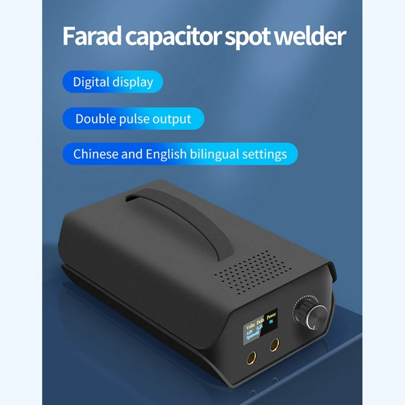 

Farad Capacitor Spot Welder Mini Portable 18650 Lithium Battery Welding 0.2Mm/0.3Mm Nickel Sheet LCD Spot Welder