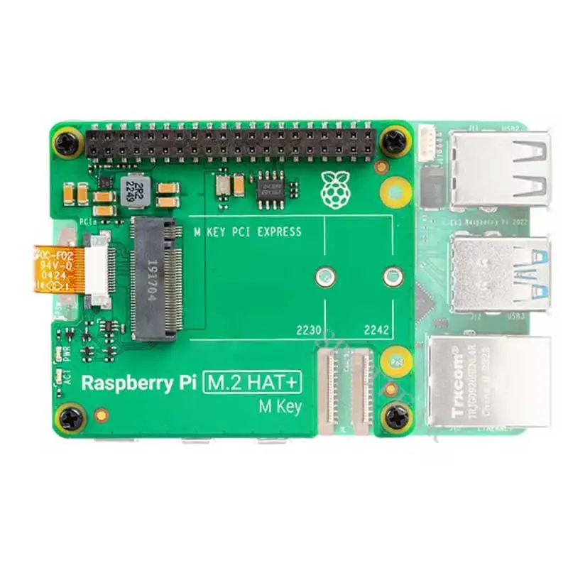 Raspberry Pi 5 AI HAT + oficjalny oryginał Hailo8l PCIe M.2 HAT + 13 najlepszy/26 tops zestaw AI płyta dla Pi5