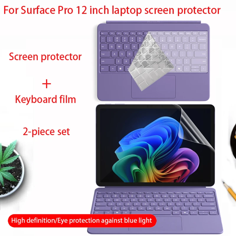 Protector de pantalla para portátil Surface Pro 2025 de 12 pulgadas X Plus 2110 teclado de ordenador humedad Microsoft accesorios a prueba de arañazos
