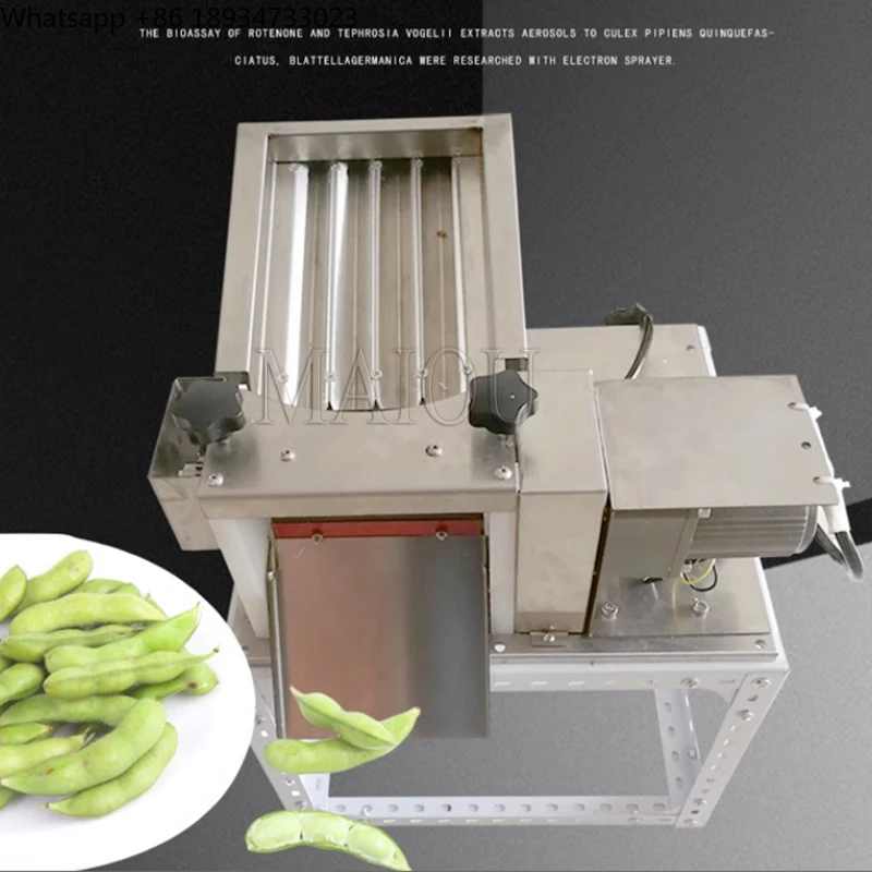 High Efficiency  Green Fresh Pea Soybean Broad Bean Peeler Removing Shelling Peeling Machine Edamame Sheller