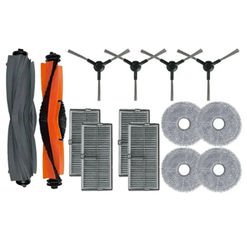 Peças de aspirador robô, Escova principal, Mop Panos para Dreame L10s Pro, Ultra Heat, X30 Pro Ultra, X30 Pro Plus