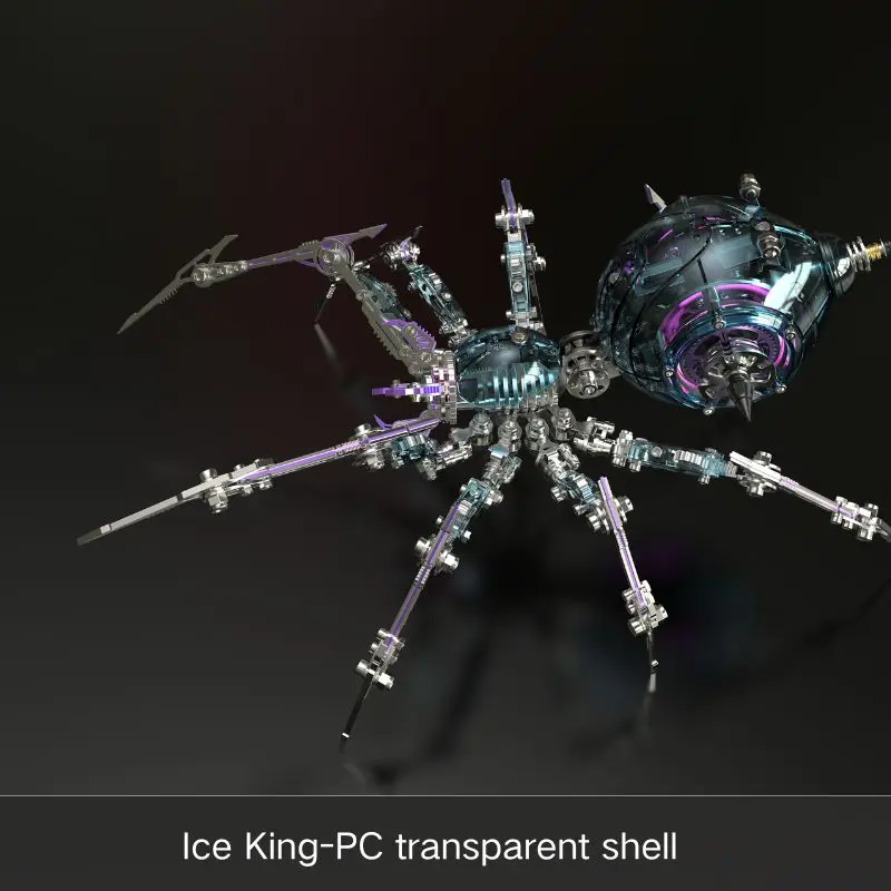 Model pająka 3D, trójwymiarowy, metalowy, do samodzielnego montażu, wysoki poziom trudności, mechaniczny owad, dekoracja, prezent dla chłopców, zabawki.